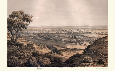 Artist's conception of old Damascus to illustrate the article Ananias of Damascus