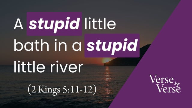 A Stupid Little Bath in a Stupid Little River (2 Kings 5:11-12)