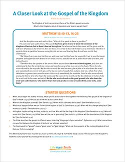 A Closer Look at the Gospel of the Kingdom