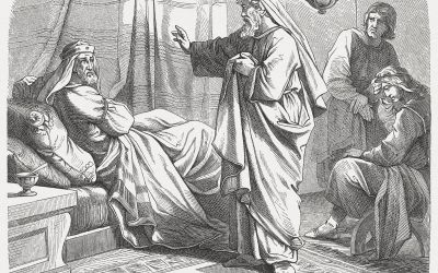 Graphic of a prophet to illustrate the Prophets section of the Bible.